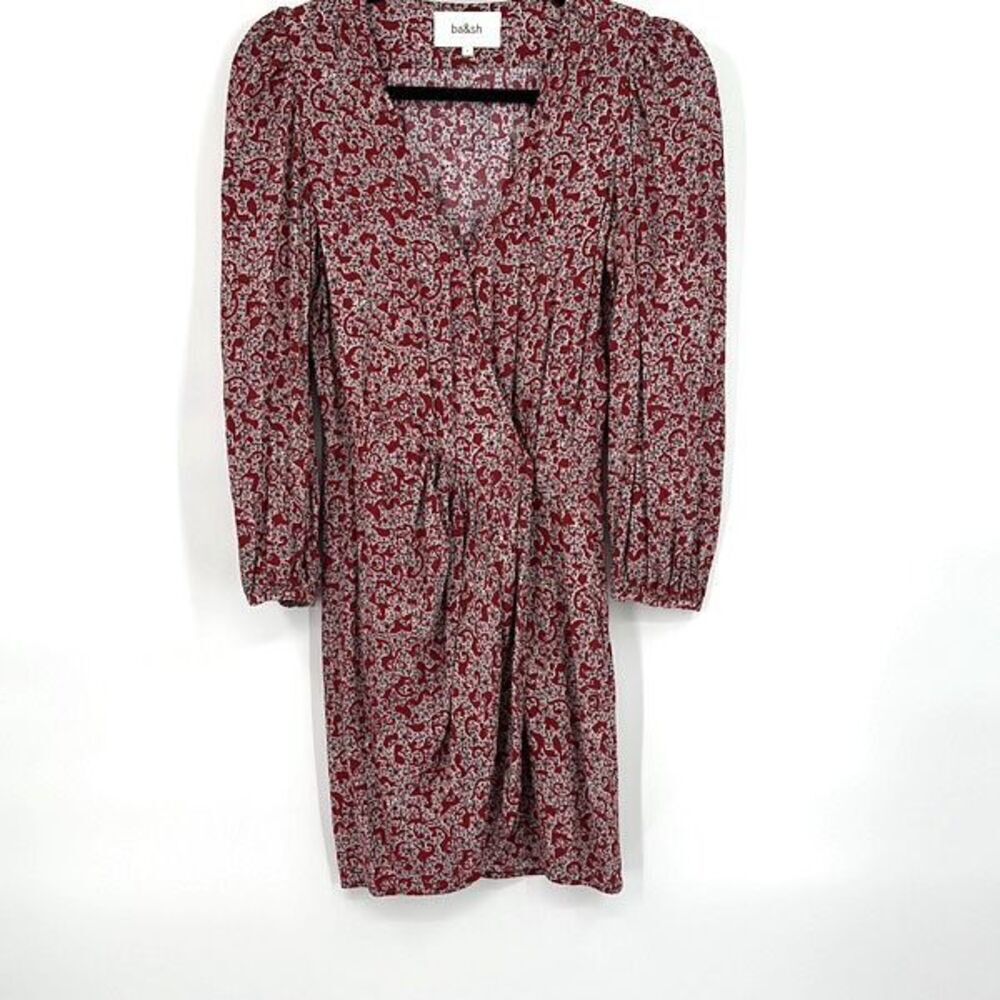 Ba&sh Floral Printed Camille Wrap Dress Size 2 - Picture 2 of 15